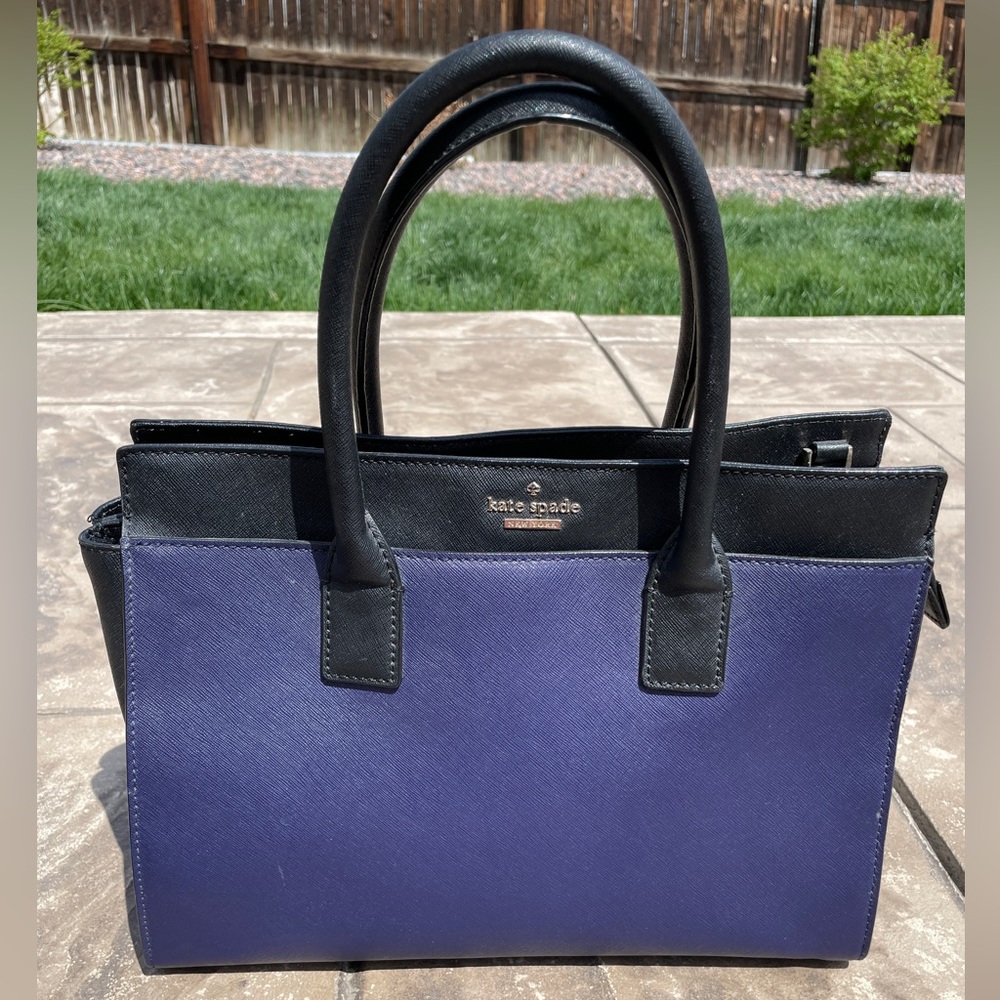 Kate Spade New York medium sized tote blue/black